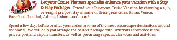 Let your Home Office Specialist Enhance your vacation with a Stay and Play Package!